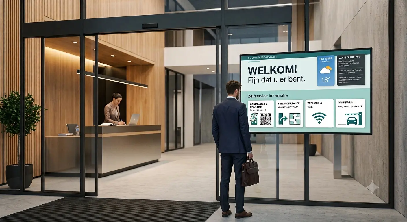 De digitale receptie: bezoekers ontvangen zonder baliemedewerker